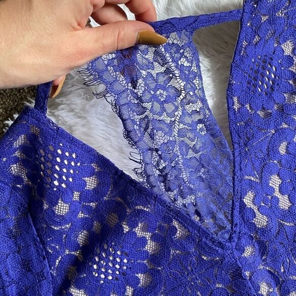 Skies Are Blue Dress New Lace Lined Bell Sleeve Formal Dressy Womens Size XS - Picture 4 of 11